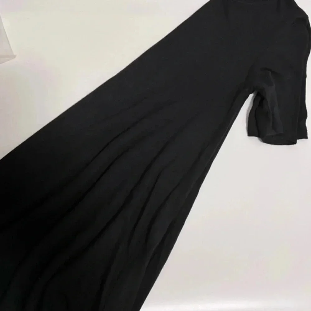 FOREVER 21 Black Knit Flare A-Line Dress Small - Picture 6 of 8